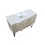 Lexora -  Lancy 48" Rustic Acacia Bathroom Vanity - White Quartz Top -  White Square Sink - LLC48SKSOS000