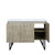 Lexora -  Lancy 48" Rustic Acacia Bathroom Vanity - White Quartz Top -  White Square Sink - LLC48SKSOS000