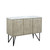 Lexora -  Lancy 48" Rustic Acacia Bathroom Vanity - White Quartz Top -  White Square Sink - LLC48SKSOS000