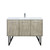 Lexora -  Lancy 48" Rustic Acacia Bathroom Vanity - White Quartz Top - White Square Sink -  Monte Chrome Faucet Set - LLC48SKSOS000FCH