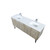 Lexora -  Lancy 72" Rustic Acacia Double Bathroom Vanity - White Quartz Top - White Square Sinks -  Labaro Brushed Nickel Faucet Set - LLC72DKSOS000FBN