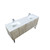Lexora -  Lancy 72" Rustic Acacia Double Bathroom Vanity - White Quartz Top - White Square Sinks -  Labaro Brushed Nickel Faucet Set - LLC72DKSOS000FBN
