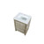 Lexora -  Lafarre 24" Rustic Acacia Bathroom Vanity - White Quartz Top -  White Square Sink - LLF24SKSOS000