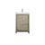 Lexora -  Lafarre 24" Rustic Acacia Bathroom Vanity - White Quartz Top - White Square Sink -  Labaro Rose Gold Faucet Set - LLF24SKSOS000FRG