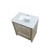 Lexora -  Lafarre 30" Rustic Acacia Bathroom Vanity - White Quartz Top -  White Square Sink - LLF30SKSOS000