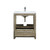 Lexora -  Lafarre 30" Rustic Acacia Bathroom Vanity - White Quartz Top - White Square Sink -  Balzani Gun Metal Faucet Set - LLF30SKSOS000FGM