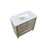 Lexora -  Lafarre 36" Rustic Acacia Bathroom Vanity - White Quartz Top -  White Square Sink - LLF36SKSOS000