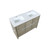 Lexora -  Lafarre 48" Rustic Acacia Double Bathroom Vanity - White Quartz Top -  White Square Sink - LLF48SKSOS000