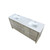 Lexora -  Lafarre 72" Rustic Acacia Double Bathroom Vanity - White Quartz Top -  White Square Sinks - LLF72DKSOD000