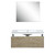 Lexora -  Scopi 36" Rustic Acacia Bathroom Vanity - Acrylic Composite Top with Integrated Sink -  28" Frameless Mirror - LSC36SRAOSM28