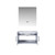 Lexora -  Geneva 30" Glossy White Single Vanity - White Carrara Marble Top - White Square Sink  30" LED Mirror - LG192230DMDSLM30
