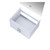 Lexora -  Geneva 30" Glossy White Single Vanity - no Top  30" LED Mirror - LG192230DM00LM30