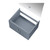Lexora -  Geneva 30" Dark Grey Single Vanity - no Top  30" LED Mirror - LG192230DB00LM30