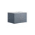 Lexora -  Geneva 30" Dark Grey Single Vanity - White Carrara Marble Top - White Square Sink  no Mirror - LG192230DBDS000