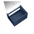 Lexora -  Geneva 30" Navy Blue Single Vanity - no Top  30" LED Mirror - LG192230DE00LM30