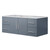 Lexora -  Geneva 48" Dark Grey Single Vanity - White Carrara Marble Top - White Square Sink  no Mirror - LG192248DBDS000