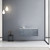 Lexora -  Geneva 48" Dark Grey Single Vanity - White Carrara Marble Top - White Square Sink  no Mirror - LG192248DBDS000