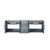 Lexora -  Geneva 60" Dark Grey Double Vanity - White Carrara Marble Top - White Square Sinks  no Mirror - LG192260DBDS000