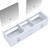 Lexora -  Geneva 72" Glossy White Double Vanity - no Top  30" LED Mirrors - LG192272DM00LM30