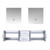 Lexora -  Geneva 72" Glossy White Double Vanity - no Top  30" LED Mirrors - LG192272DM00LM30