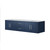 Lexora -  Geneva 72" Navy Blue Double Vanity - White Carrara Marble Top - White Square Sinks  no Mirror - LG192272DEDS000