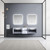 Lexora -  Geneva 80" Glossy White Double Vanity - White Carrara Marble Top - White Square Sinks  30" LED Mirrors - LG192280DMDSLM30