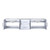 Lexora -  Geneva 80" Glossy White Double Vanity - White Carrara Marble Top - White Square Sinks  no Mirror - LG192280DMDS000