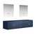 Lexora -  Geneva 80" Navy Blue Double Vanity - no Top  30" LED Mirrors - LG192280DE00LM30