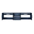Lexora -  Geneva 80" Navy Blue Double Vanity - White Carrara Marble Top - White Square Sinks  no Mirror - LG192280DEDS000