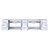 Lexora -  Geneva 84" Glossy White Double Vanity - White Carrara Marble Top - White Square Sinks  no Mirror - LG192284DMDS000