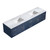 Lexora -  Geneva 84" Navy Blue Double Vanity - White Carrara Marble Top - White Square Sinks  36" LED Mirrors - LG192284DEDSLM36