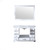 Lexora -  Dukes 48" White Single Vanity - White Carrara Marble Top - White Square Sink  46" Mirror - LD342248SADSM46