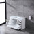 Lexora -  Dukes 48" White Single Vanity - White Carrara Marble Top - White Square Sink  no Mirror - LD342248SADS000