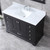 Lexora -  Dukes 48" Espresso Single Vanity - White Carrara Marble Top - White Square Sink  46" Mirror w/ Faucet - LD342248SGDSM46F