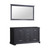 Lexora -  Dukes 60" Espresso Double Vanity - no Top  58" Mirror - LD342260DG00M58