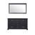 Lexora -  Dukes 60" Espresso Double Vanity - no Top  58" Mirror - LD342260DG00M58