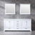 Lexora -  Dukes 80" White Double Vanity - White Carrara Marble Top - White Square Sinks  30" Mirrors w/ Faucets - LD342280DADSM30F