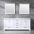 Lexora -  Dukes 80" White Double Vanity - White Carrara Marble Top - White Square Sinks  30" Mirrors - LD342280DADSM30