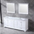 Lexora -  Dukes 80" White Double Vanity - White Carrara Marble Top - White Square Sinks  30" Mirrors - LD342280DADSM30