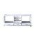 Lexora -  Dukes 80" White Vanity Cabinet Only - LD342280DA00000