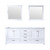 Lexora -  Dukes 80" White Double Vanity - no Top  30" Mirrors - LD342280DA00M30