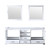 Lexora -  Dukes 80" White Double Vanity - no Top  30" Mirrors - LD342280DA00M30