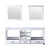 Lexora -  Dukes 80" White Double Vanity - no Top  30" Mirrors - LD342280DA00M30