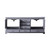 Lexora -  Dukes 80" Dark Grey Double Vanity - White Carrara Marble Top - White Square Sinks  no Mirror - LD342280DBDS000
