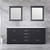 Lexora -  Dukes 80" Espresso Double Vanity - White Carrara Marble Top - White Square Sinks  30" Mirrors w/ Faucets - LD342280DGDSM30F