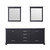 Lexora -  Dukes 80" Espresso Double Vanity - White Carrara Marble Top - White Square Sinks  30" Mirrors - LD342280DGDSM30