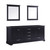 Lexora -  Dukes 80" Espresso Double Vanity - no Top  30" Mirrors - LD342280DG00M30