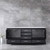 Lexora -  Dukes 80" Espresso Double Vanity - White Carrara Marble Top - White Square Sinks  no Mirror - LD342280DGDS000