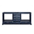 Lexora -  Dukes 80" Navy Blue Vanity Cabinet Only - LD342280DE00000