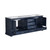 Lexora -  Dukes 80" Navy Blue Double Vanity - White Carrara Marble Top - White Square Sinks  no Mirror - LD342280DEDS000